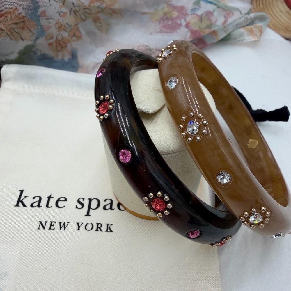 Kate Spade  Jeweled Bangles with dust bag #454BR
